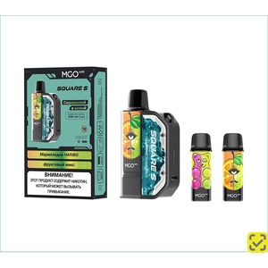 Набор MGO SQUARE S 2x2500 Арбуз жвачка+Ягодный морс