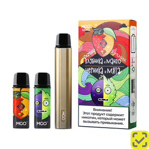 Набор MGO SQUARE 2x2500 Клубника манго+Черника мята