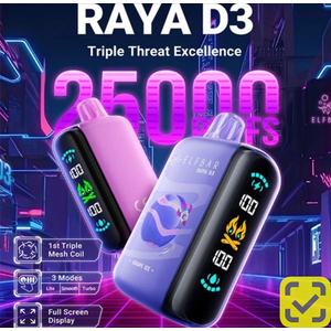 ELFBAR RAYA D3 25000 ENG Grape cherry