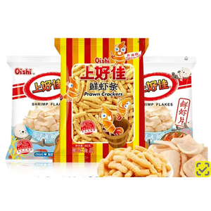 Чипсы со вкусом креветок форма палочек 65g.*1шт.