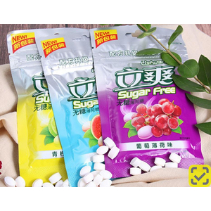 Мятная конфета 15g.*1шт. (1упак.*12шт.) Виноград