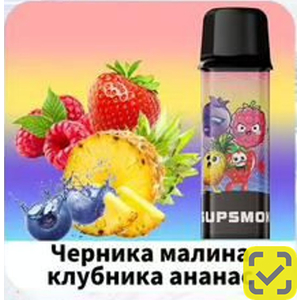 Картриджи SUPSMOK SQUARE 2x3000 Черника малина клубника ананас