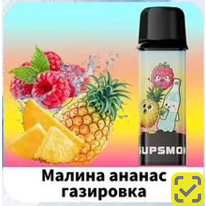 Конфеты SUPSMOK SQUARE 2x3000 Малина ананас газировка